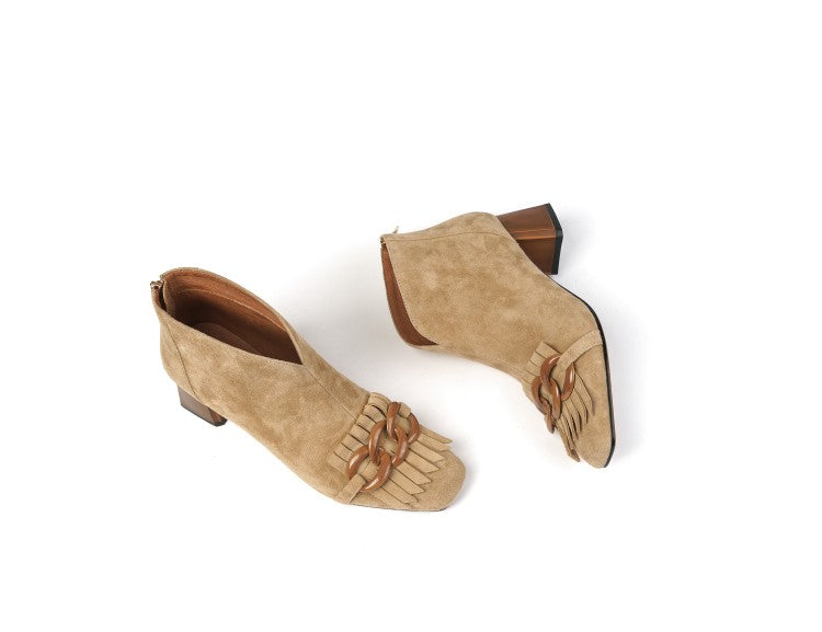 Susan Boots (Natural Suede)