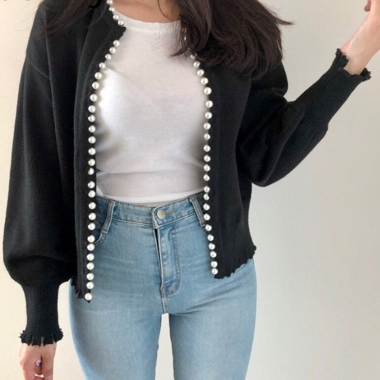 Shanna Pearls Cardigan