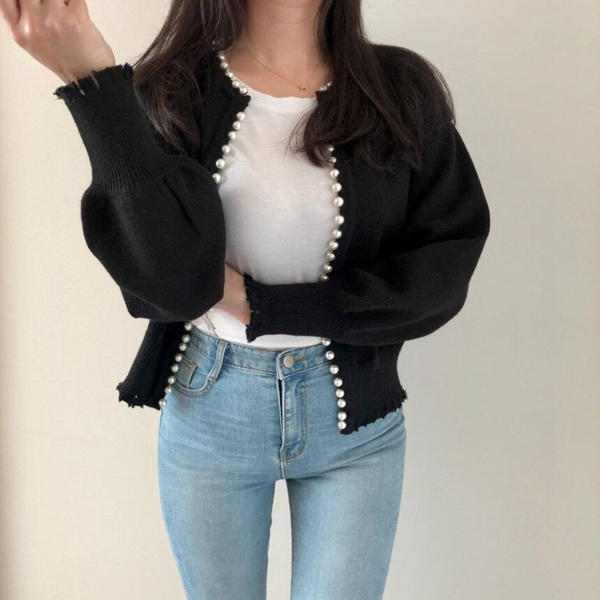 Shanna Pearls Cardigan