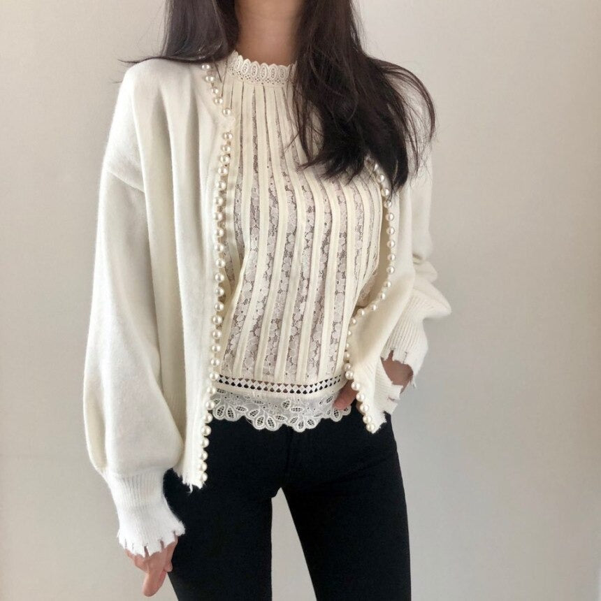 Shanna Pearls Cardigan