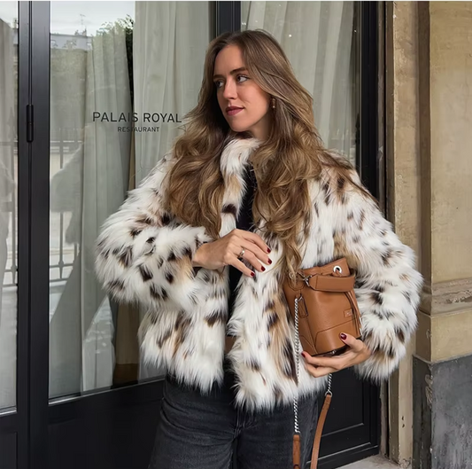 Leopard Faux Fur Coat