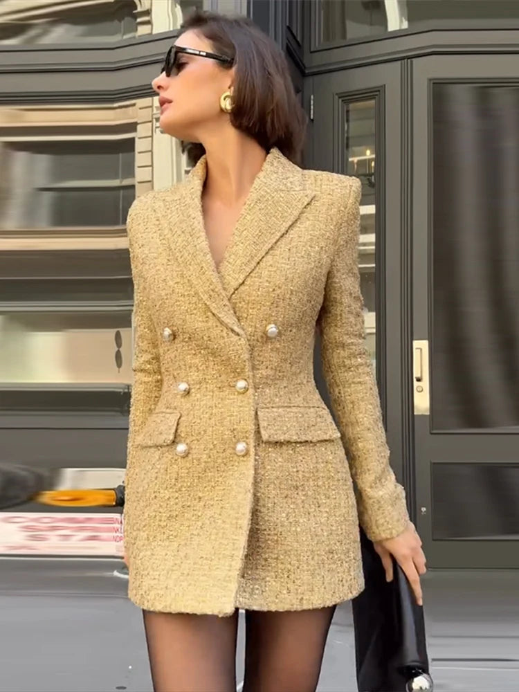 Ashley Tweed Blazer Dress