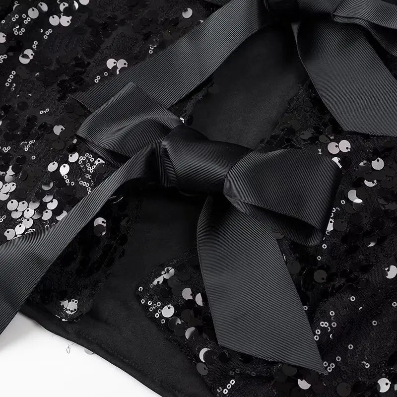 Anna Sequins Set (Cardigan/Shorts)