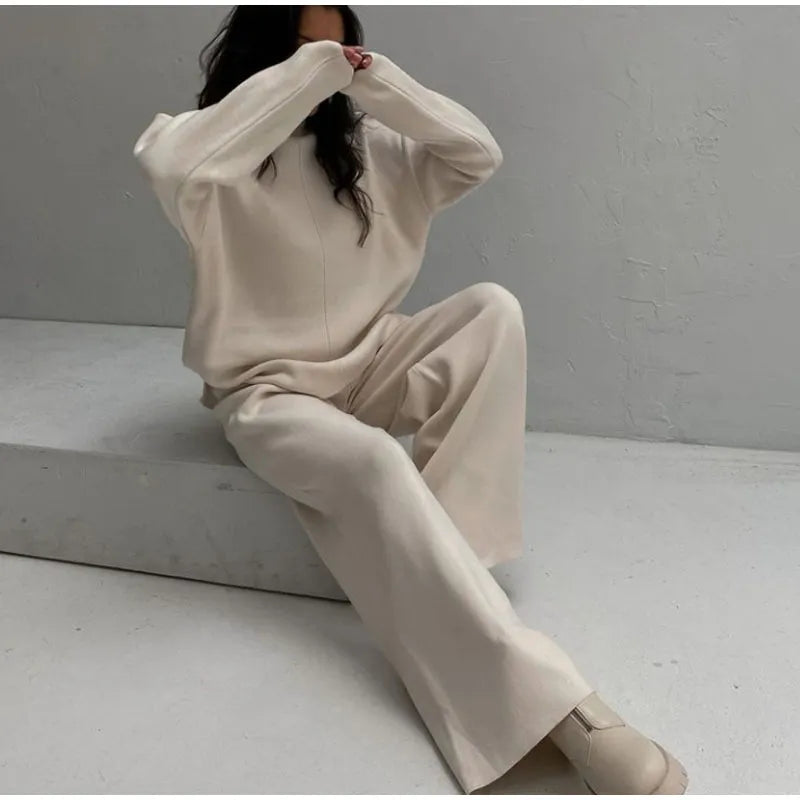 Suzanne Knitted Set (Sweater/Pants)