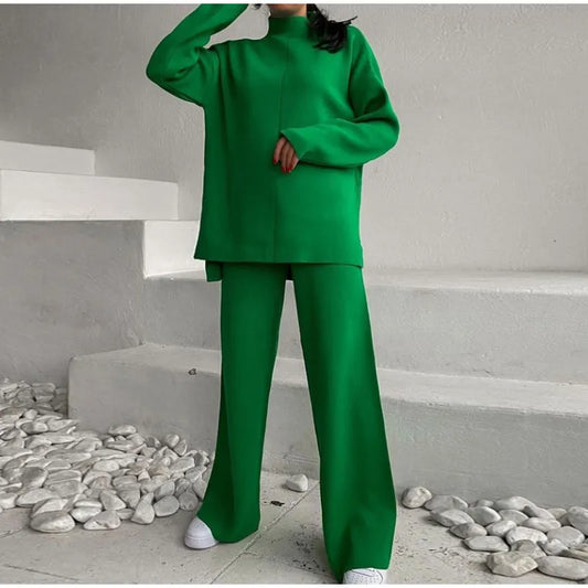 Suzanne Knitted Set (Sweater/Pants)