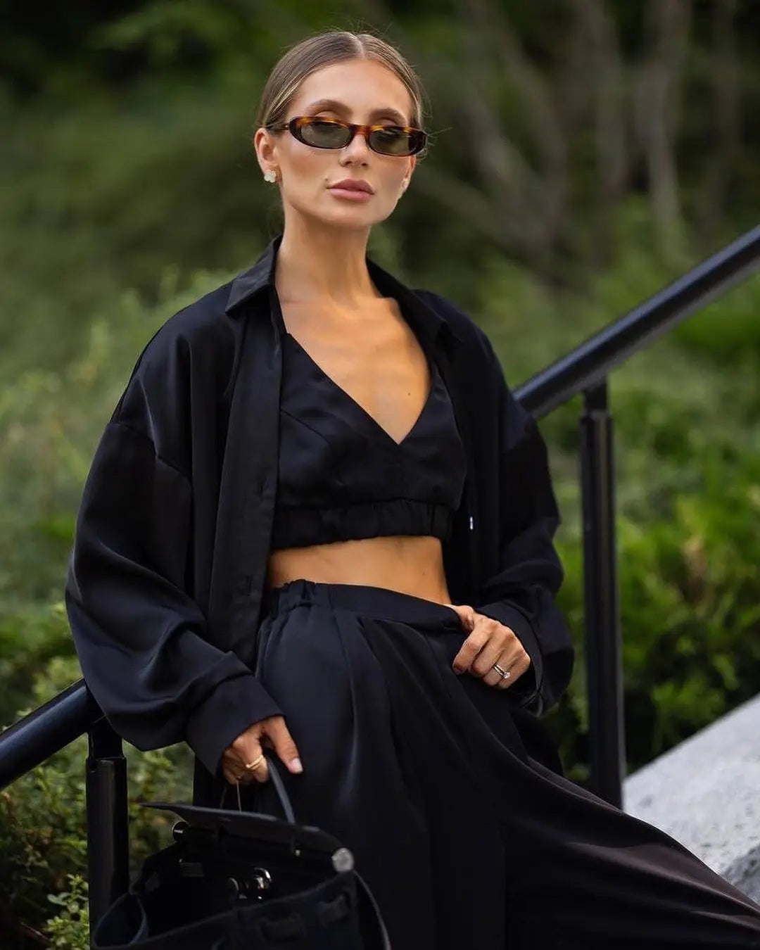 Regina Silk Set(Shirts/Bra/Pants)