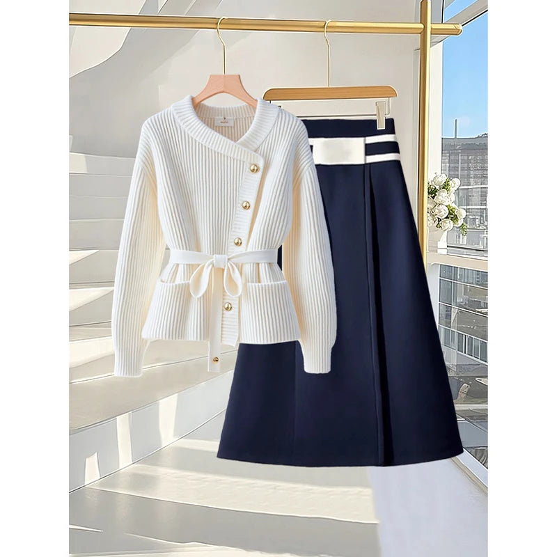 Deanna Elegant Set (Sweater/Skirt)