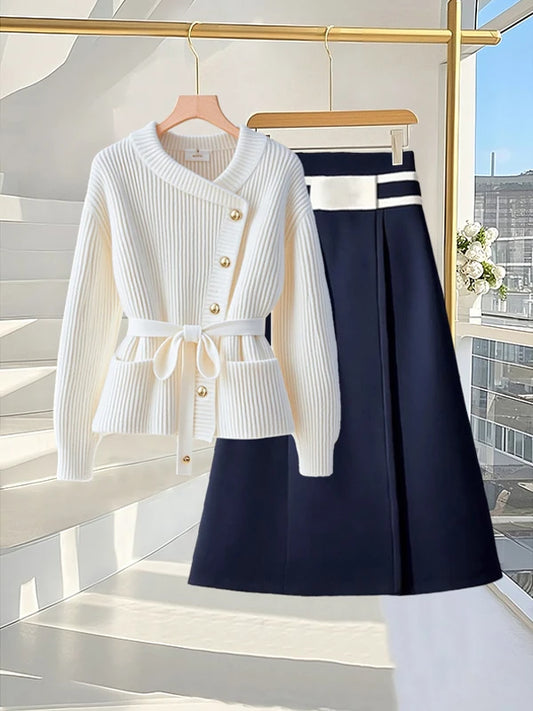 Deanna Elegant Set (Sweater/Skirt)