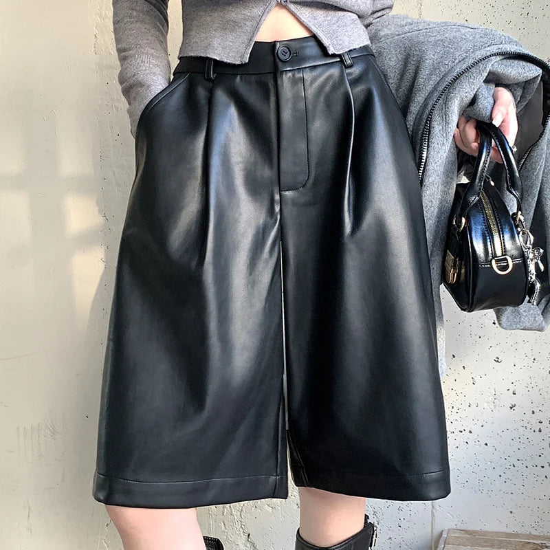 Julia Leather Shorts