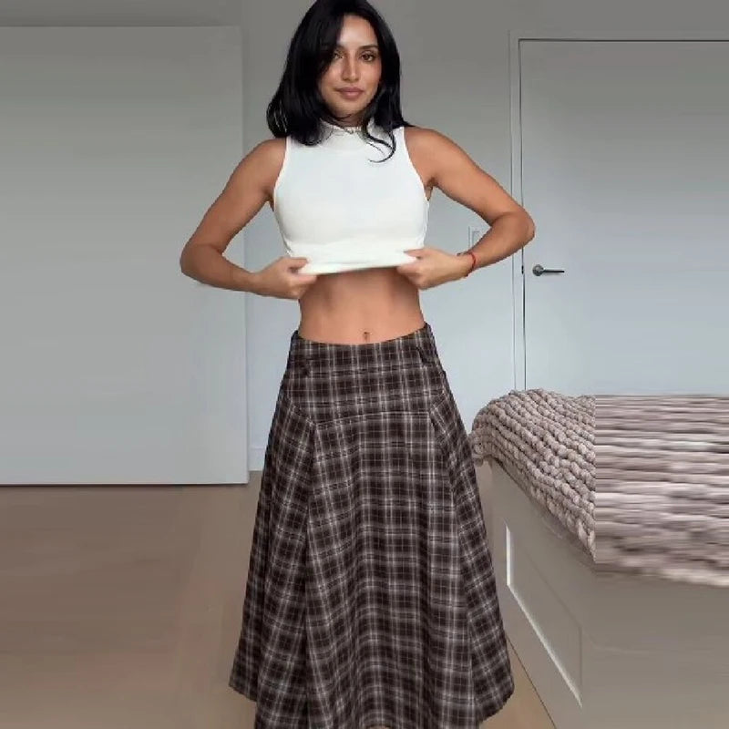 Vintage Plaid Skirt