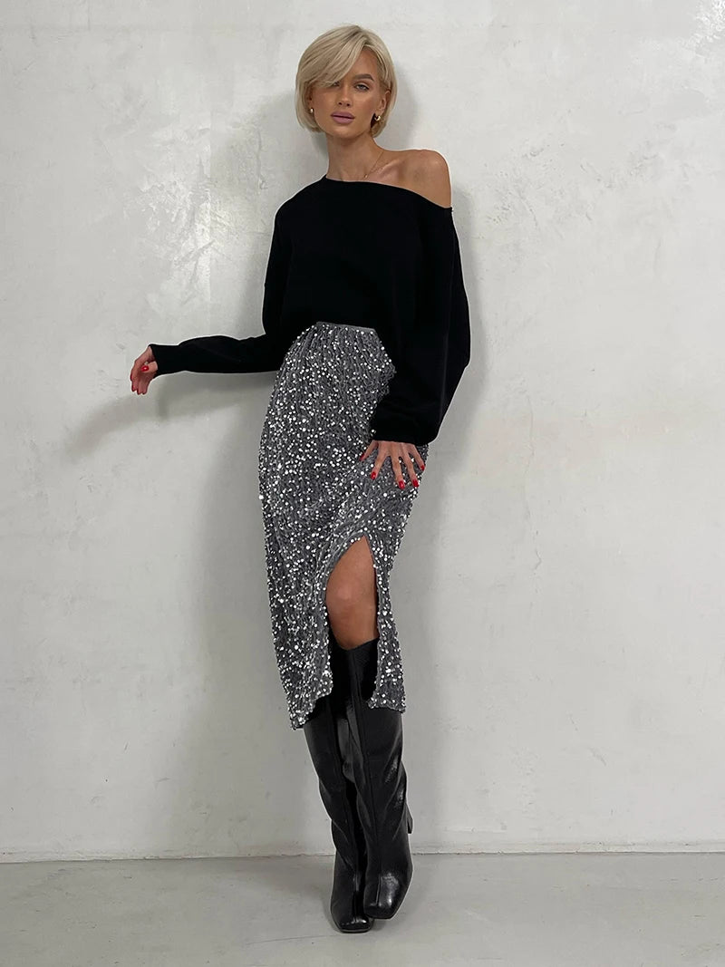 Wilma Sequin Skirt