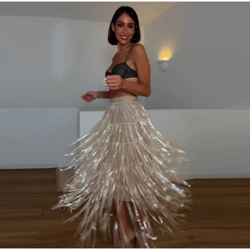 Diane Sequined Skirt