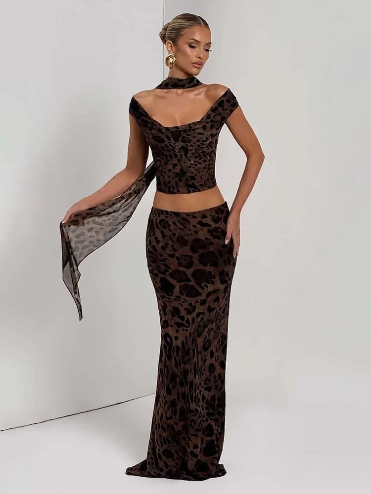 Leopard Set (Top/Skirt)