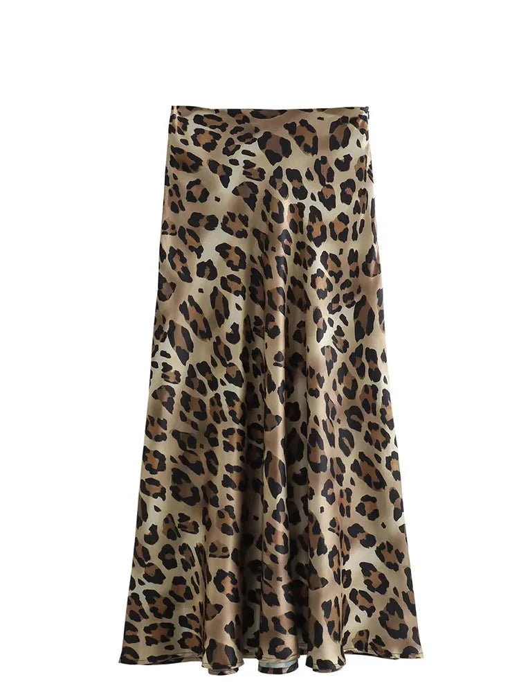 Leopard Midi Skirt