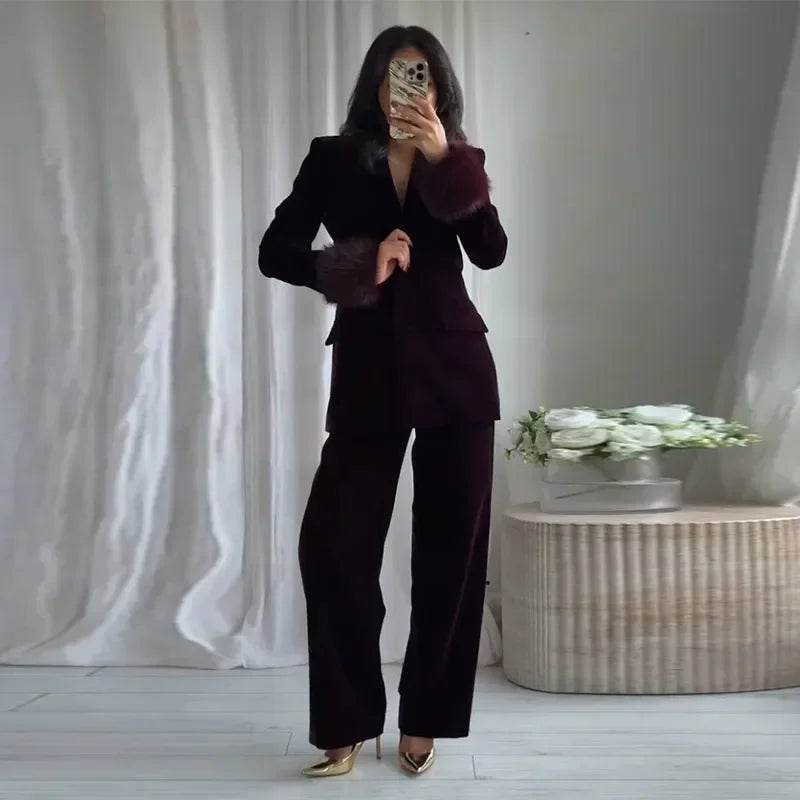 Shirley Velvet Set (Blazer/Pants)