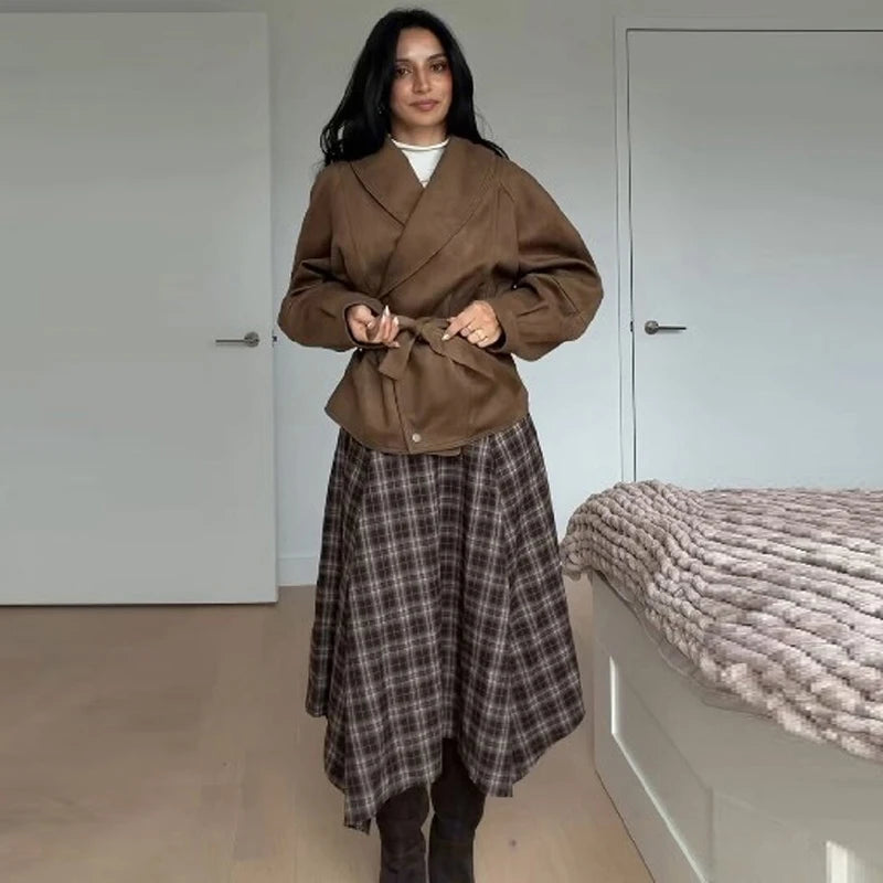 Vintage Plaid Skirt