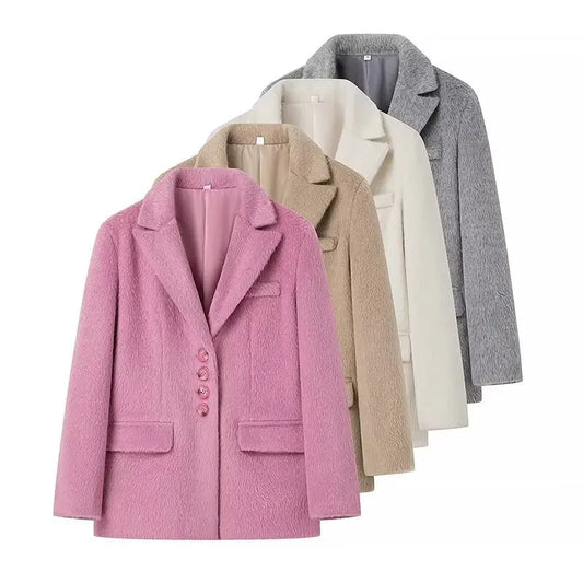 Kathy Fur-Effect Blazer