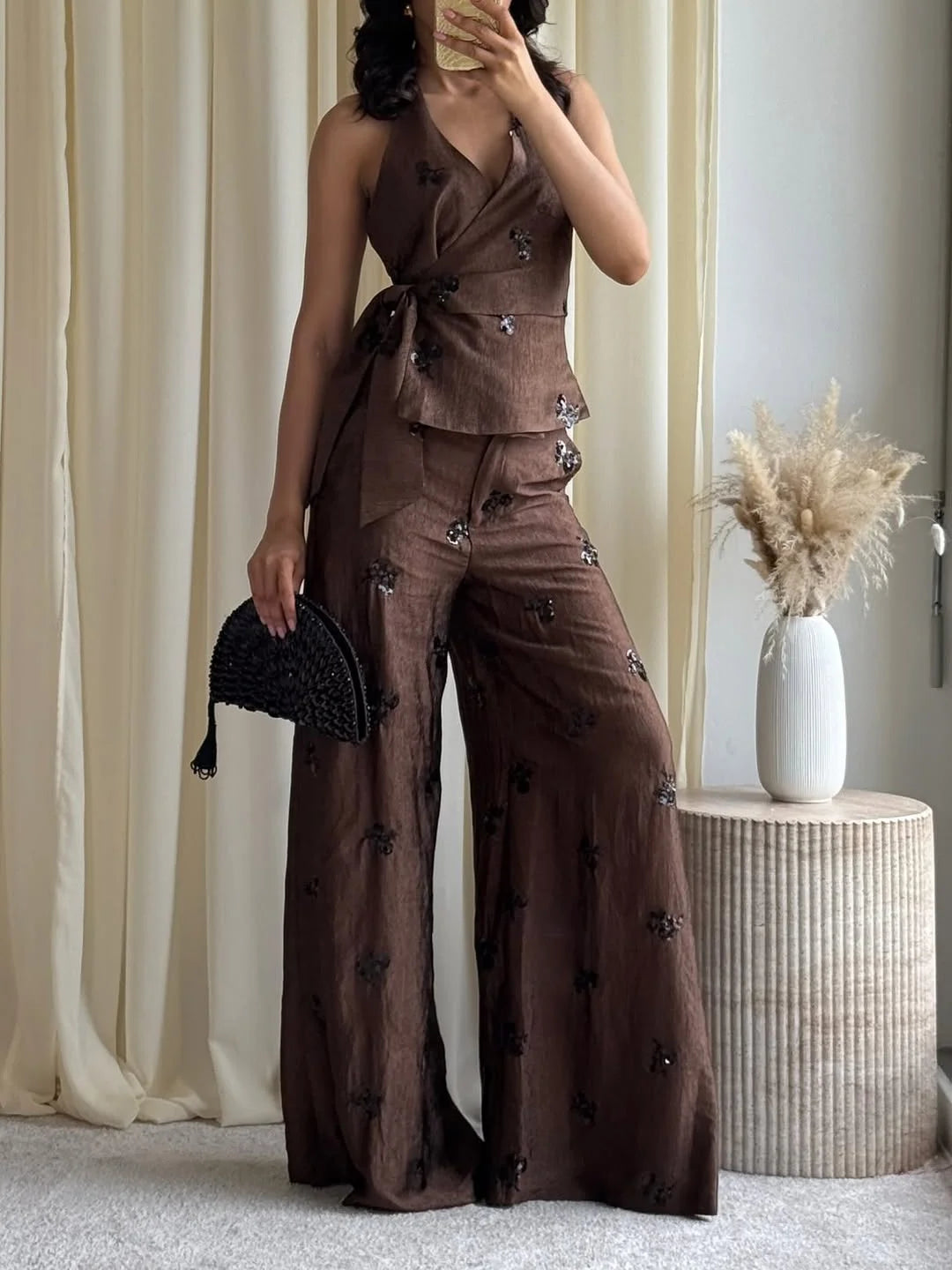 Sheila Sequin Set (Vest/Pants)