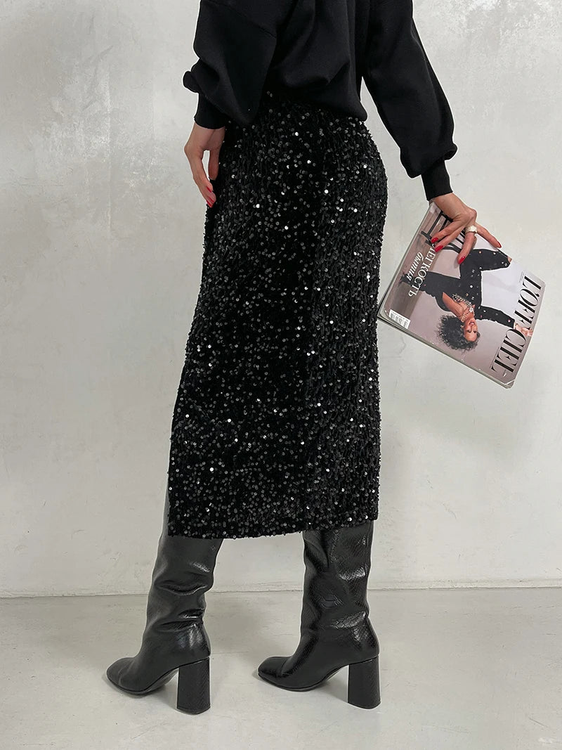Wilma Sequin Skirt