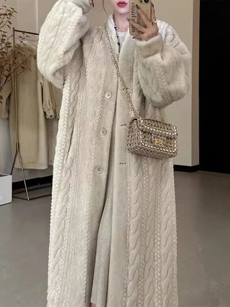 Eileen Faux Fur Long Coat