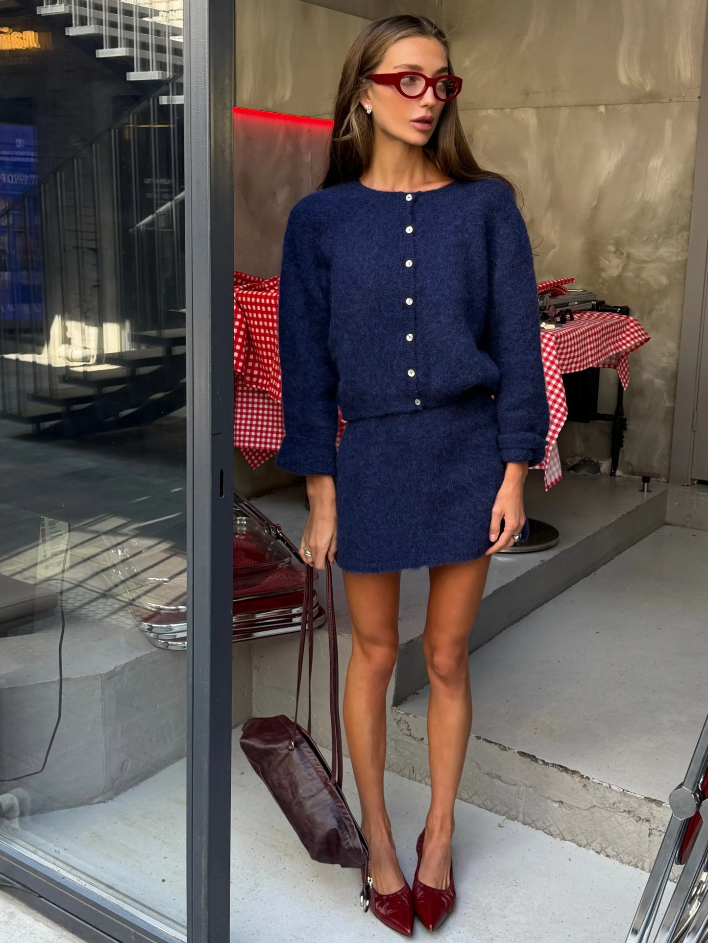 Julie Set(Cardigan/Skirt)