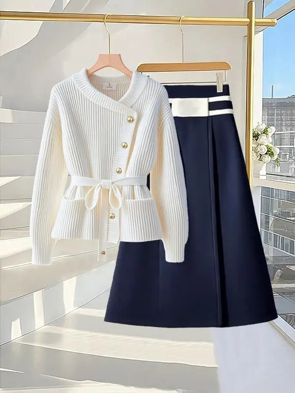 Deanna Elegant Set (Sweater/Skirt)