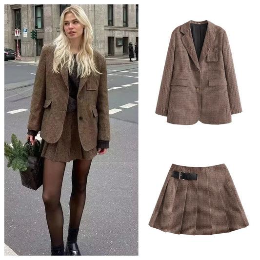 Viola Suit (Blazer/Skirt-shorts)