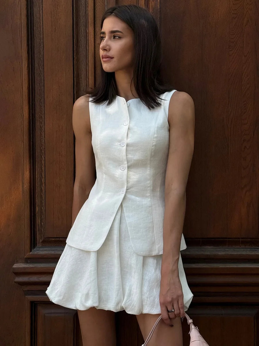 Sara Set(Vest/Skirt)