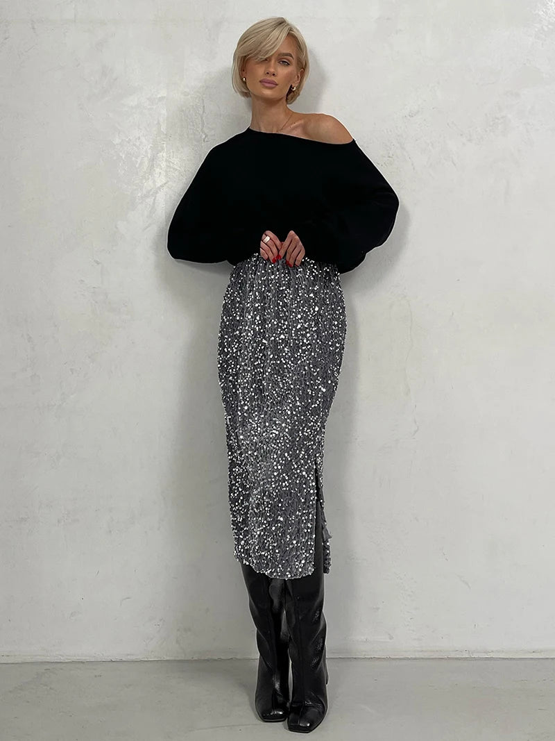 Wilma Sequin Skirt