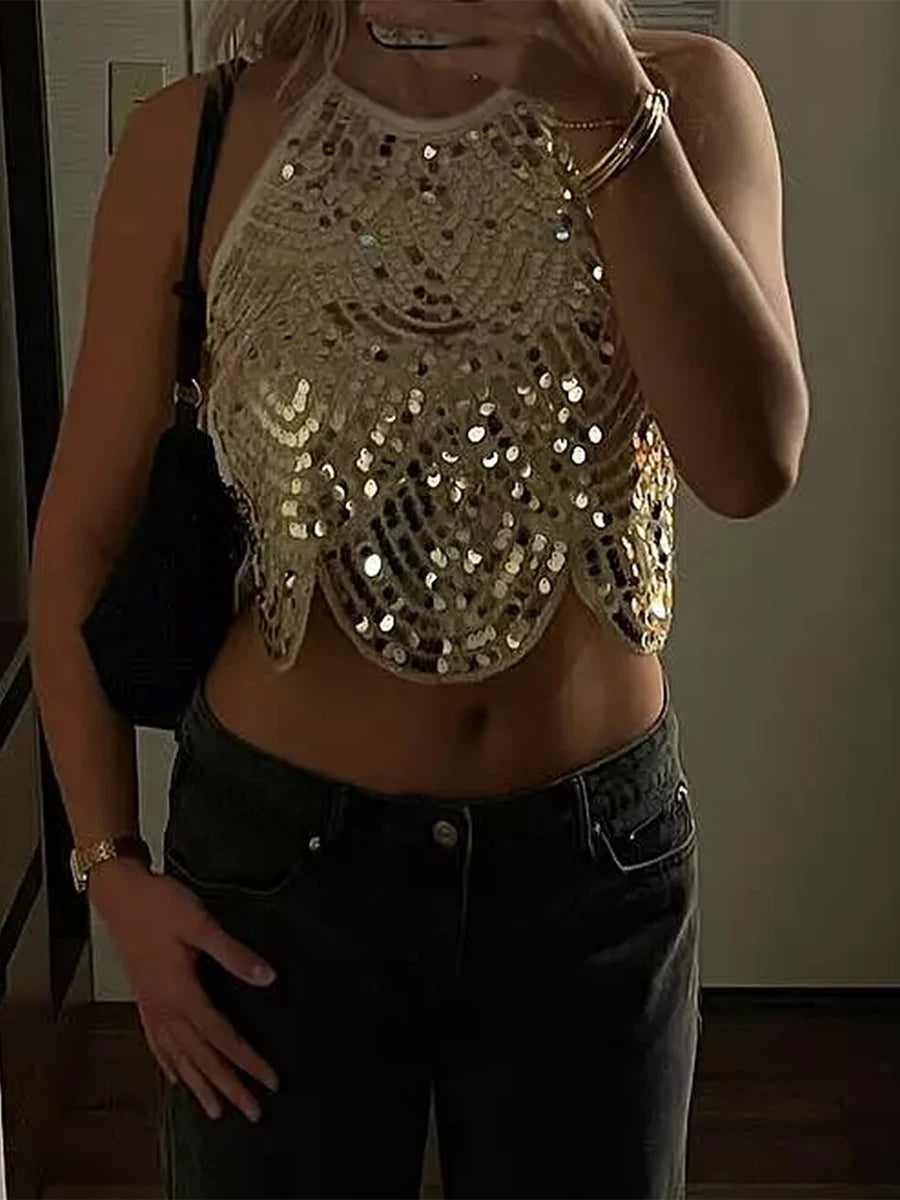 Joyce Sequin Top
