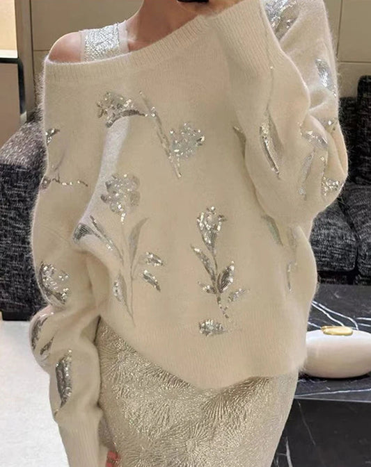 Julia Sequin Sweater