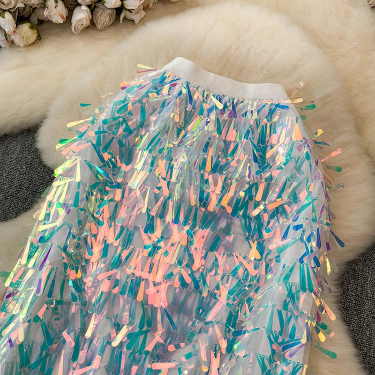 Yolanda Sequined Skirts