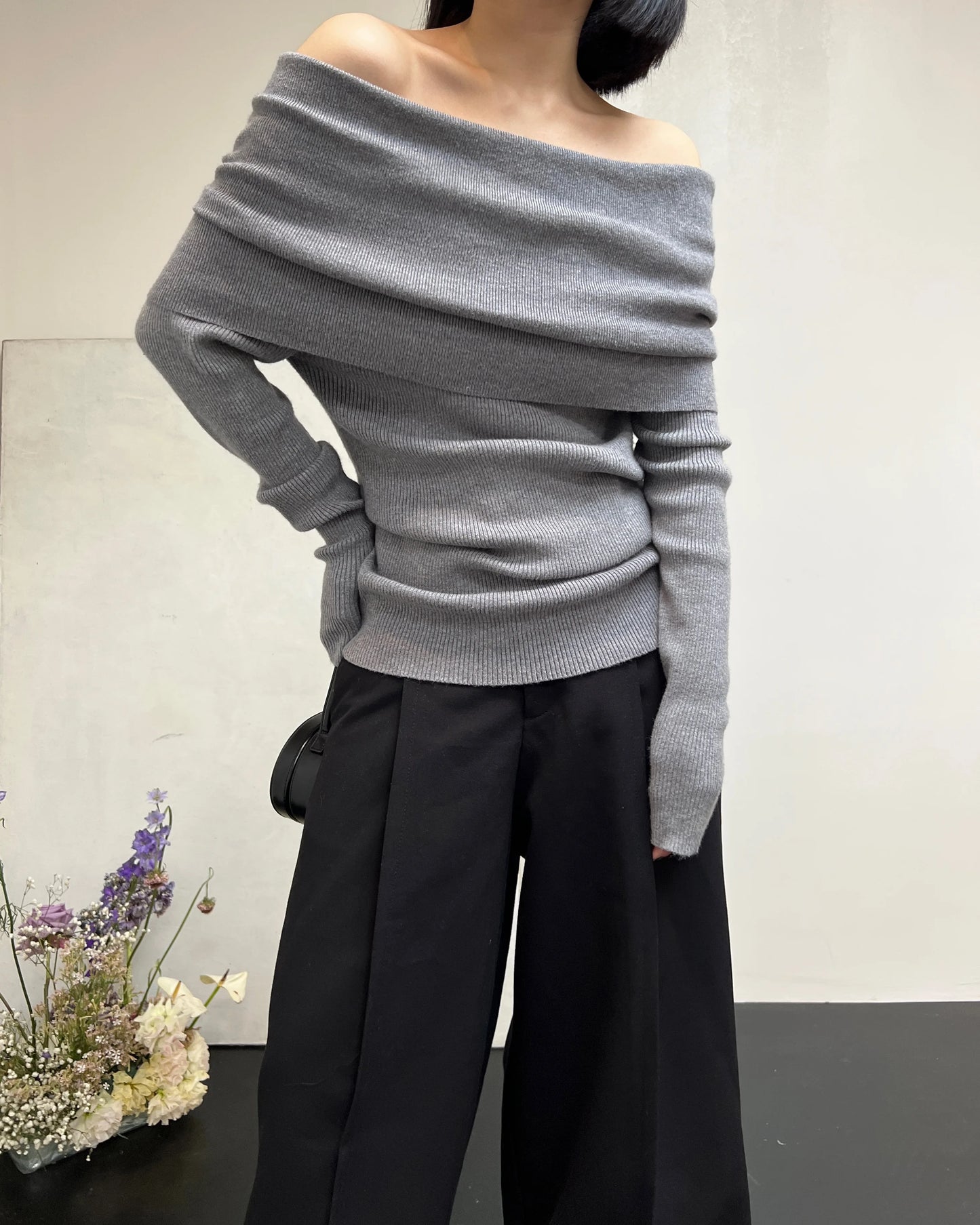 Brenda Off Shoulder Sweaters