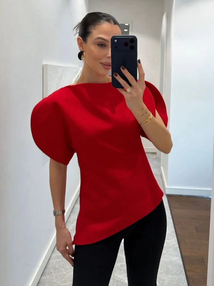 Anne Asymmetric Blouse