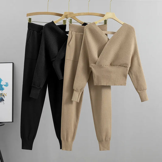 Melissa Knitted Set (Sweater/Pants)