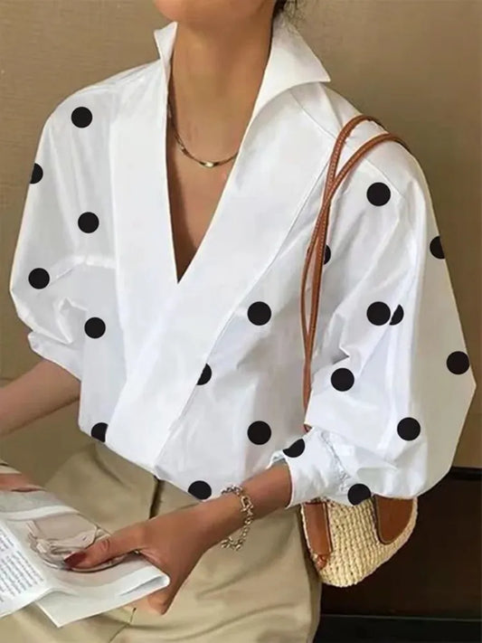 Gloria Polka-Dot Blouse