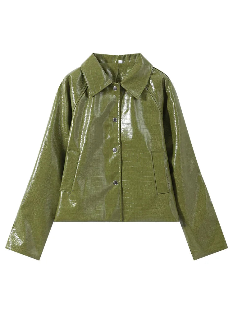 Veronica Leather Set (Coat/Skirt)