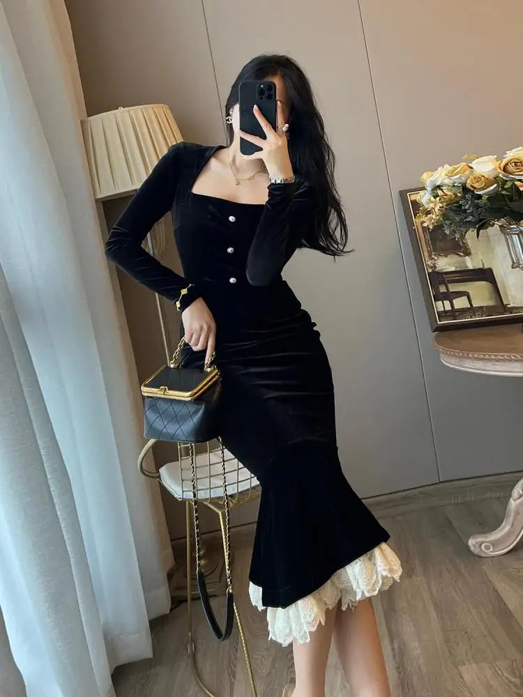 Agnes Velvet Dress