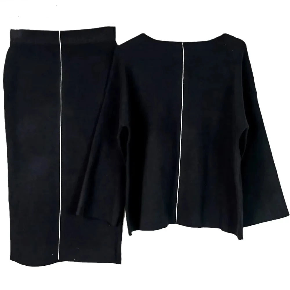 Sherry Knitted Set (Sweater/Skirt)