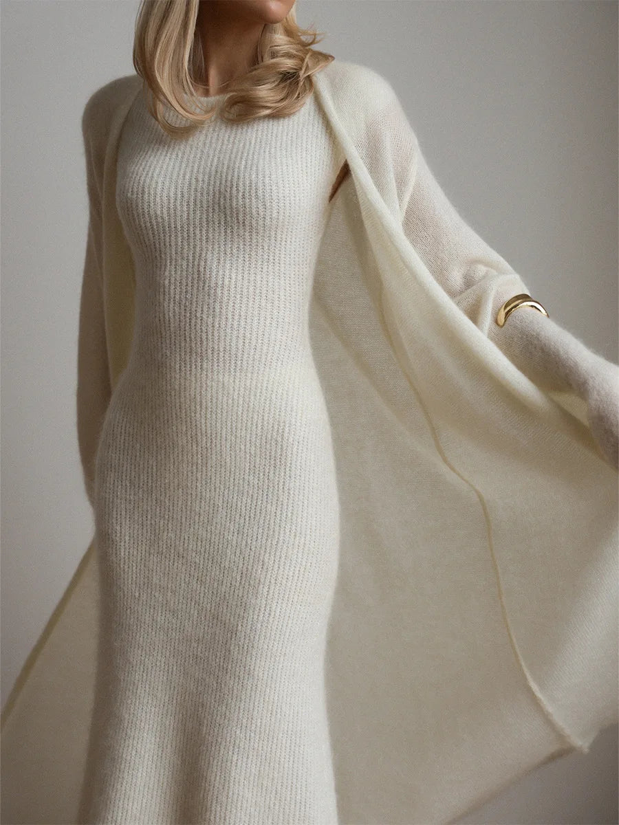 Nancy Knit Set (Long Cardigan/Dress)