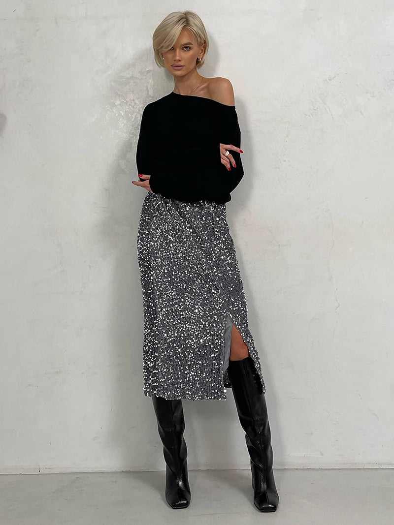 Wilma Sequin Skirt