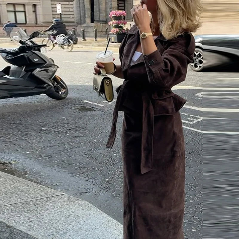 Tiffany Suede Set (Coat/Skirt)