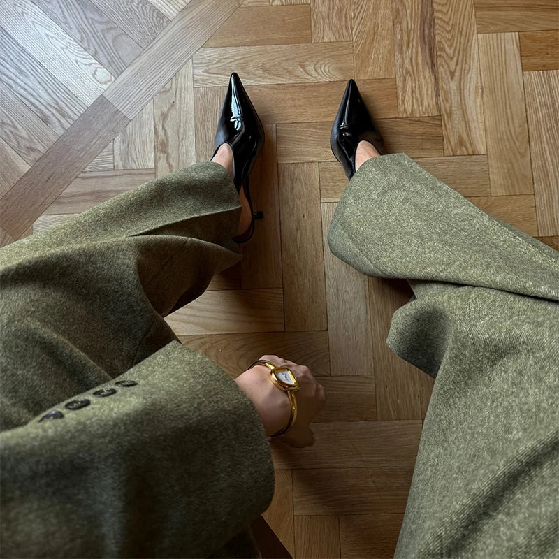 Wanda Woolen Set (Blazer/Pants)