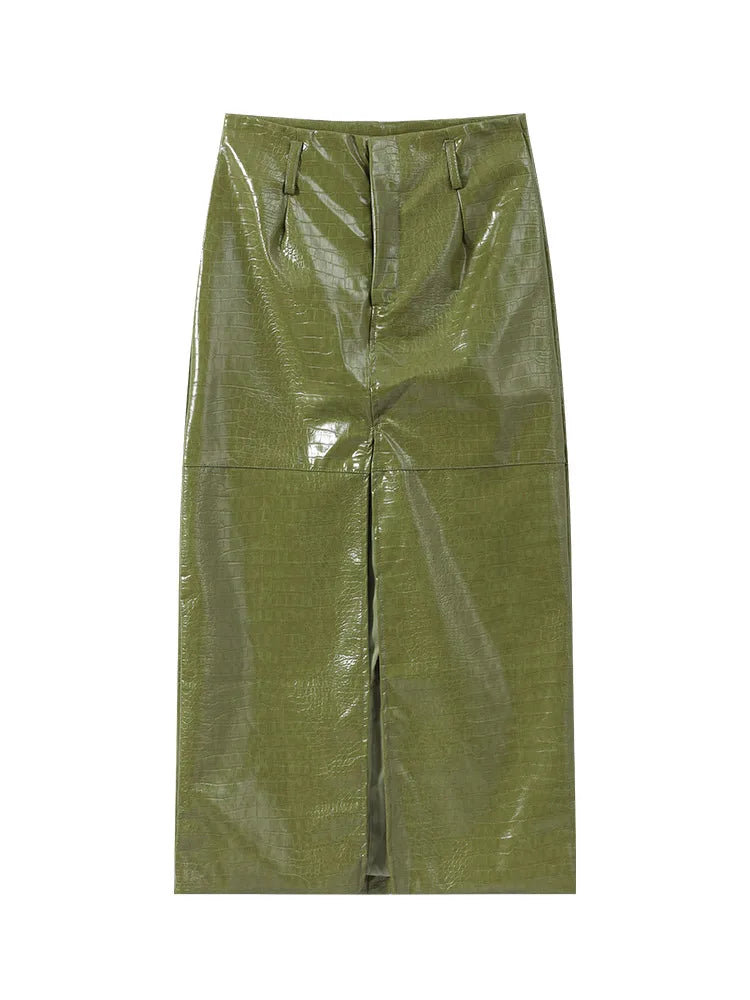 Veronica Leather Set (Coat/Skirt)