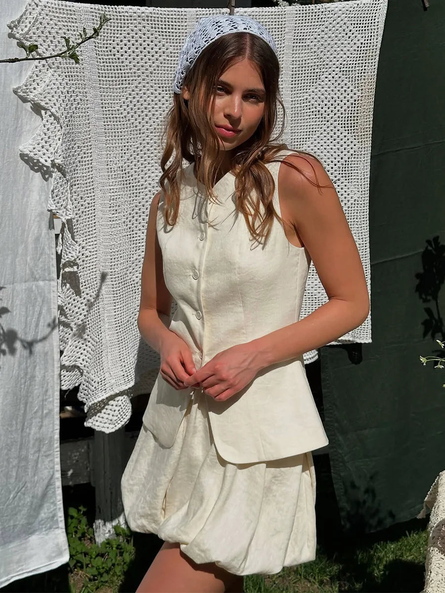 Sara Set(Vest/Skirt)