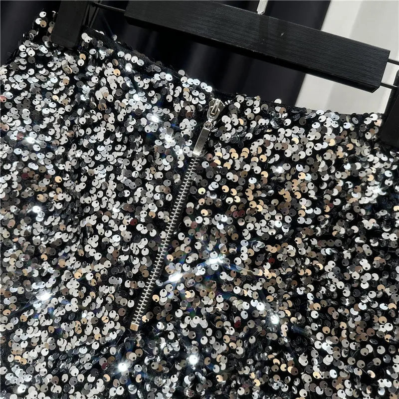 Anna Sequins Set (Cardigan/Shorts)