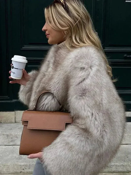 Short Faux Fur Coat