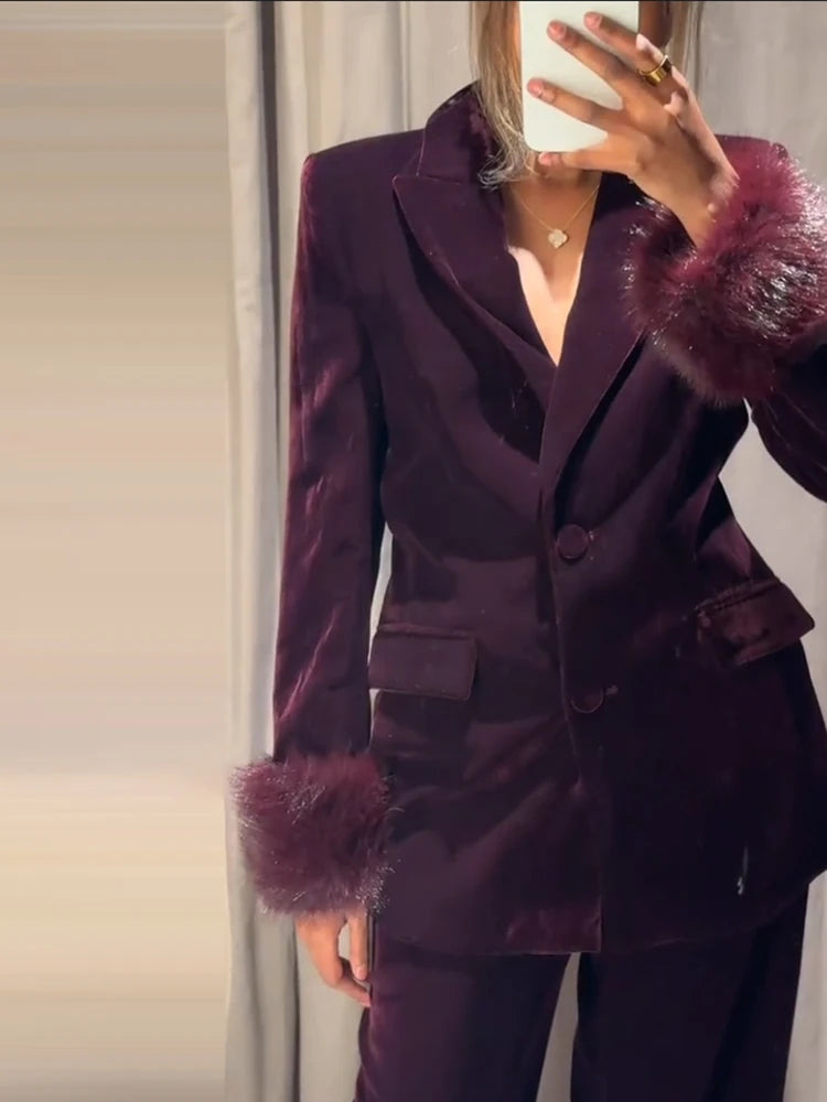 Shirley Velvet Set (Blazer/Pants)