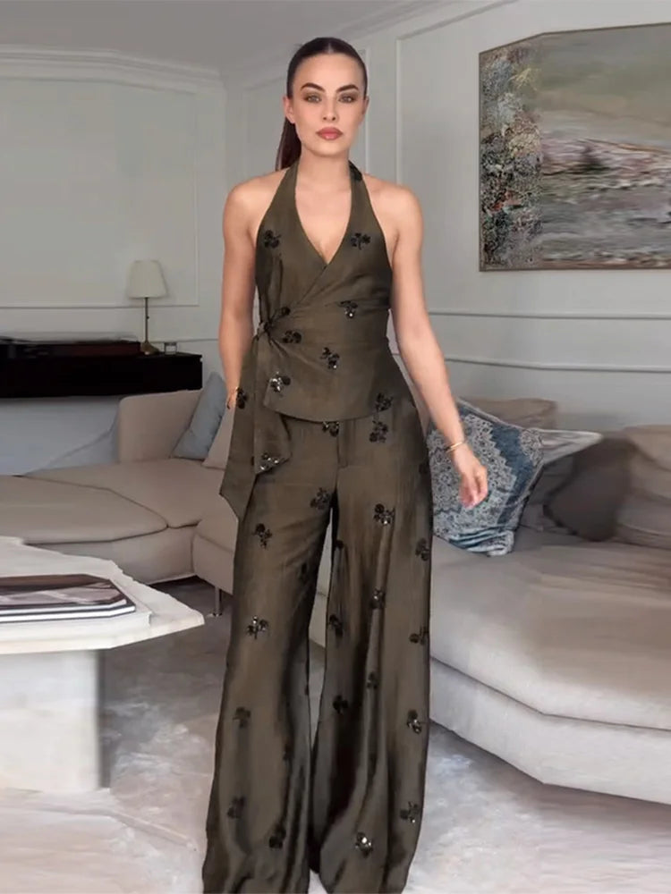 Sheila Sequin Set (Vest/Pants)