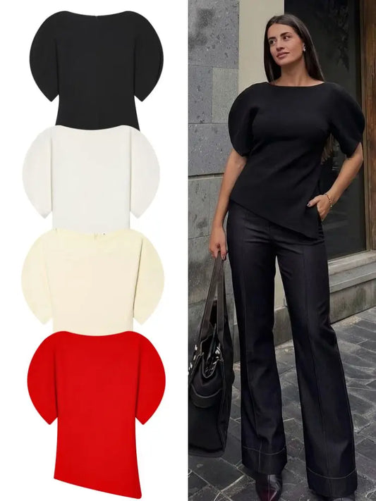 Anne Asymmetric Blouse